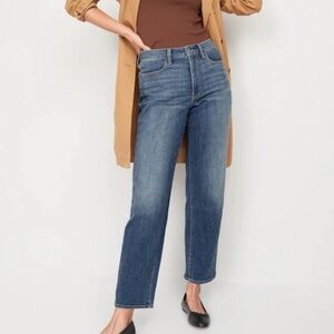 🟤NWT OLD NAVY Plus High-Waisted WOW Loose Jeans in Campeche -Sz 18